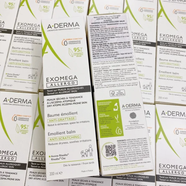 A-Derma kem Dưỡng Ẩm Chuyên Biệt Dành Cho Da Khô, Da Cơ Địa & Dị Ứng Exomega Allergo Emollient Balm - Hình ảnh 4
