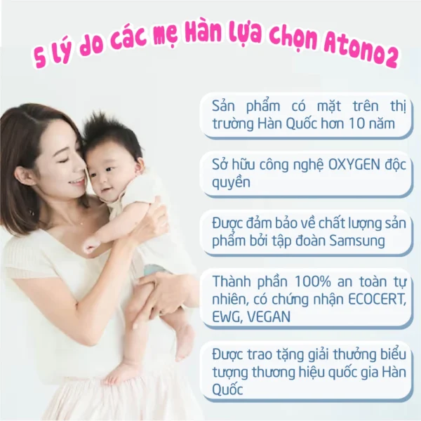 Nước Rửa Bình, Rau Củ Quả Và Chén Bát Thuần Chay Đậm Đặc Atono2 Cho Bé Từ 0M+ - Hình ảnh 2