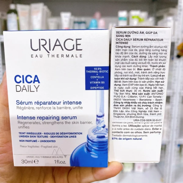 Serum Dưỡng Ẩm, Làm Sáng Mịn Da Uriage Bariéderm-Cica Daily Serum 30ml - Hình ảnh 4