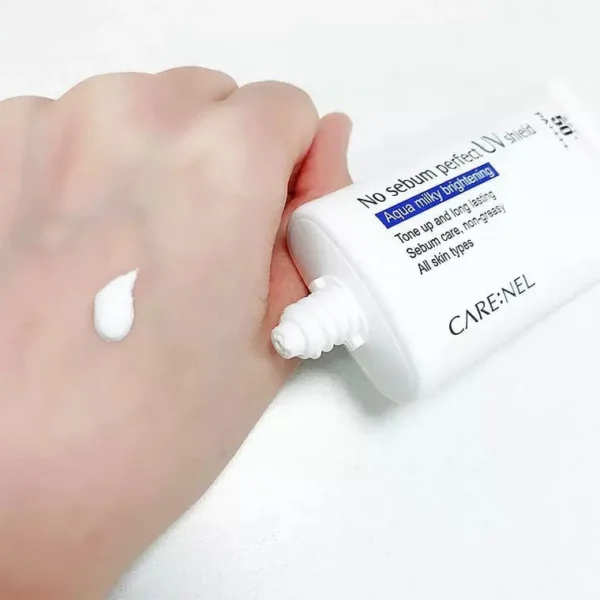 Kem Chống Nắng Care:Nel No Sebum Perfect UV Shield Trắng Sáng Da SPF50+/PA++++ 50ml - Hình ảnh 2