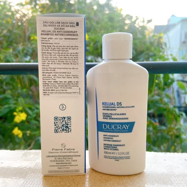 Ducray - Dầu Gội Làm Sạch Gàu, Dịu Ngứa Và Đỏ Da Ducray Kelual DS Shampoo 100ml - Hình ảnh 6