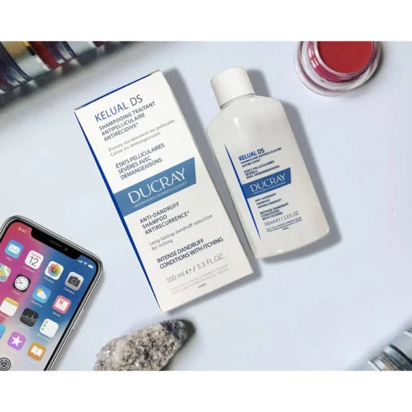 Ducray - Dầu Gội Làm Sạch Gàu, Dịu Ngứa Và Đỏ Da Ducray Kelual DS Shampoo 100ml - Hình ảnh 3