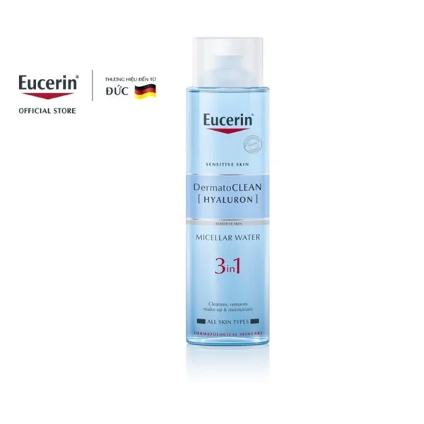 Nước Tẩy Trang Eucerin Dermatoclean Hyaluron 3In1 Dịu Nhẹ Cho Da Nhạy Cảm 400ml - Hình ảnh 2