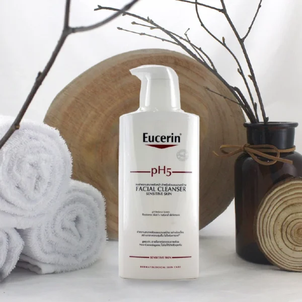 Sữa Rửa Mặt Eucerin PH5 Facial Cleanser Da Nhạy Cảm (400ml) - Hình ảnh 3