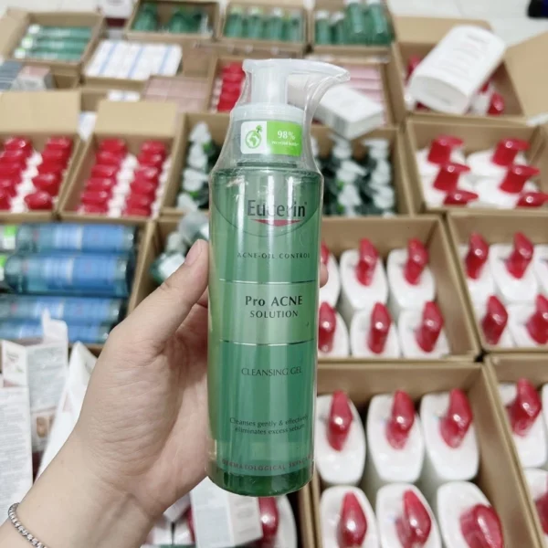 Eucerin Sữa Rửa Mặt Dạng Gel Dành Cho Da Nhờn Mụn ProAcne Cleansing 200ml - Hình ảnh 6
