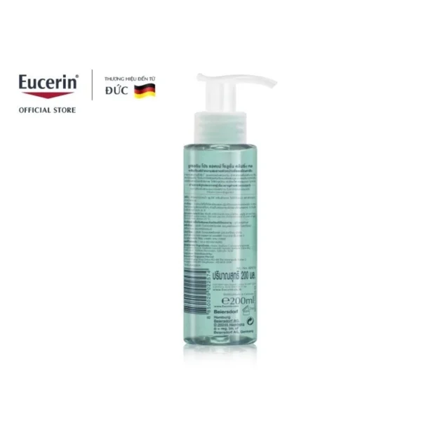 Eucerin Sữa Rửa Mặt Dạng Gel Dành Cho Da Nhờn Mụn ProAcne Cleansing 200ml - Hình ảnh 2