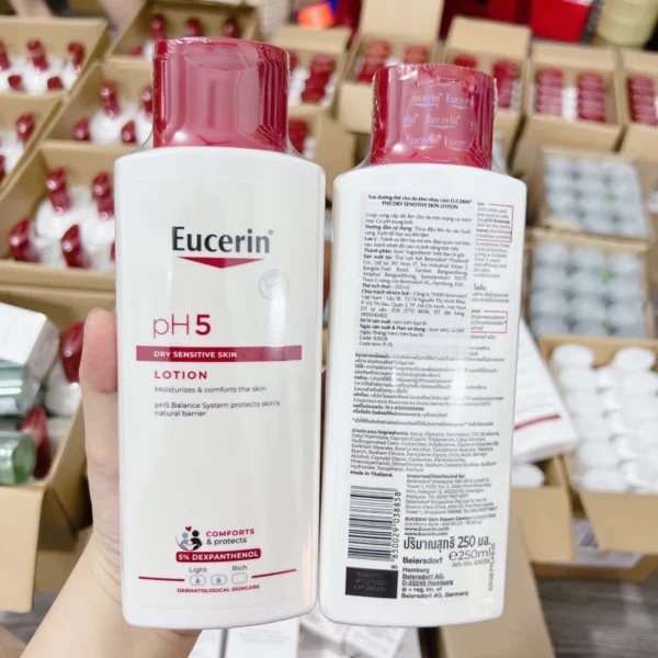 Eucerin Sữa Dưỡng Thể pH5 Lotion Dành Cho Da Nhạy Cảm 250ml (Date 2027) - Hình ảnh 4