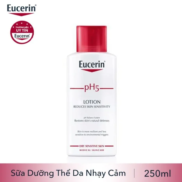 Eucerin Sữa Dưỡng Thể pH5 Lotion Dành Cho Da Nhạy Cảm 250ml (Date 2027) - Hình ảnh 3