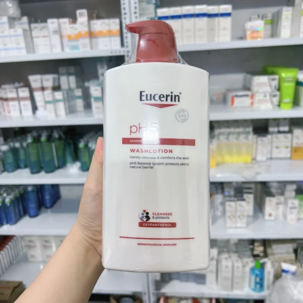 Eucerin Sữa Tắm Dạng Gel pH5, Cho Da Nhạy Cảm (Có Mùi) Eucerin pH5 Washlotion 1000ml