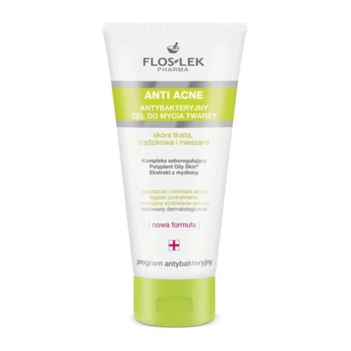 Floslek Pharma Gel Rửa Mặt Ngừa Mụn Antibacterial Face Cleansing Gel 200ml