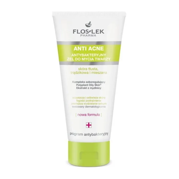 Floslek Pharma Gel Rửa Mặt Ngừa Mụn Antibacterial Face Cleansing Gel 200ml - Hình ảnh 2