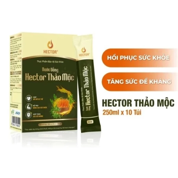 Nước Uống Hector Thảo Mộc (25ml x10 Gói)