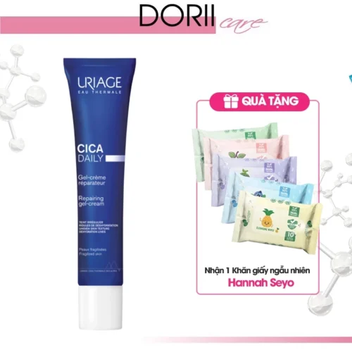 Kem làm dịu và phục hồi da tổn thương hằng ngày URIAGE BARIÉDERM-CICA DAILY GEL-CREAM 40ml + tặng Khăn giấy - Mẫu Mới