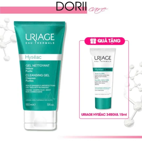 Gel rửa mặt cho da dầu, mụn URIAGE HYSÉAC GEL NETTOYANT 50ml