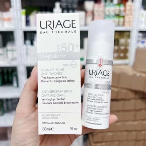 Kem chống nắng trắng da, ngăn ngừa nám Depiderm SPF50 Soin De Jour Anti-Taches Uriage 30ml