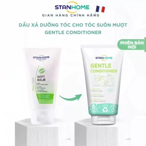Dầu xả dưỡng tóc tinh chất cám gạo không silicone cho tóc suôn mượt Stanhome Gentle Conditioner 150ml