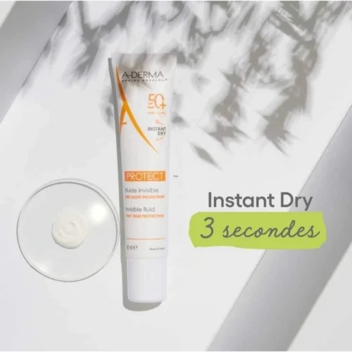 Kem chống nắng A-DERMA chuyên biệt dành cho da mỏng manh PROTECT INVISIBLE FLUID SPF50+ 40ML