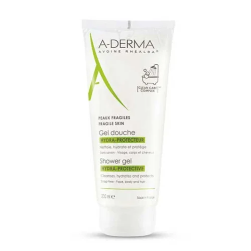 A-DERMA GEL RỬA MẶT, TẮM GỘI DỊU NHẸ HYDRA-PROTECTIVE SHOWER GEL 200ML