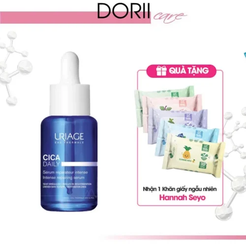SERUM DƯỠNG ẨM, PHỤC HỒI LÀM SÁNG MỊN DA URIAGE BARIÉDERM-CICA DAILY SERUM 30ml tặng khăn giấy