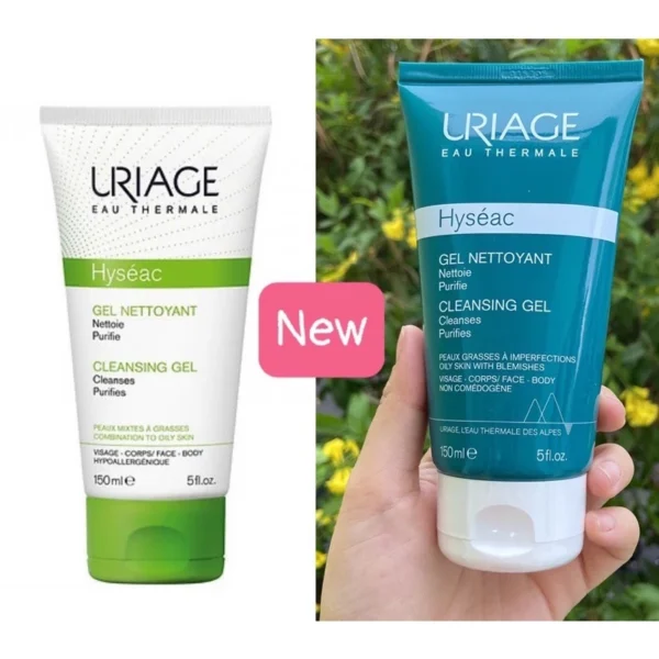 [CHÍNH HÃNG] Gel Rửa Mặt Cho Da Nhờn Mụn, Da Hỗ Hợp Uriage Hyséac Gel Nettoyant 150ml + tặng quà - Hình ảnh 3