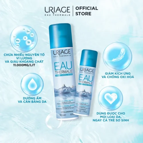 URIAGE Xịt Khoáng Dưỡng Da EAU THERMALE WATER 300ML