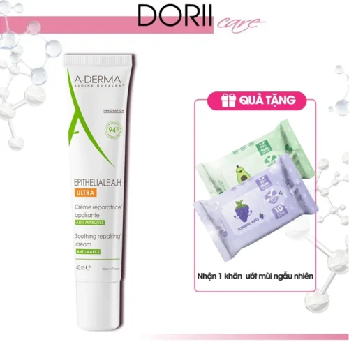 A-Derma Kem Phục Hồi Và Tái Tạo Da Sau Laser Epitheliale A.H Duo Ultra Repairing 40ml tặng khăn giấy