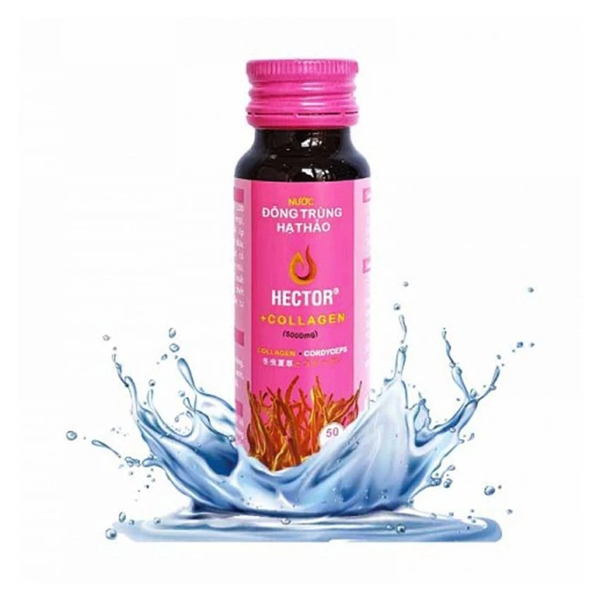 HECTOR Collagen - Nước Đông Trùng Hạ Thảo Bổ Sung Collagen Làm Đẹp Da ( Màu hồng) - Hình ảnh 3