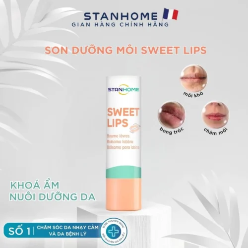 Son Dưỡng Môi Cấp Ẩm STANHOME Sweet Lips Làm Mềm Môi Phù Hợp Cho Da Nhạy Cảm 4.8gr