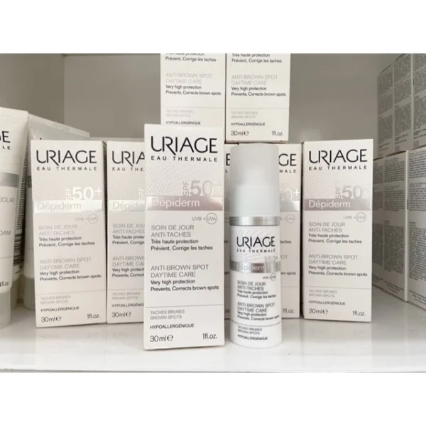 Kem chống nắng trắng da, ngăn ngừa nám Depiderm SPF50 Soin De Jour Anti-Taches Uriage 30ml - Hình ảnh 4