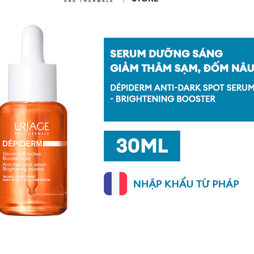 Uriage Serum dưỡng sáng tăng cường, giảm thâm sạm, đốm nâu DÉPIDERM ANTI-DARK SPOT SERUM - BRIGHTENING BOOSTER 30ml - Hình ảnh 4