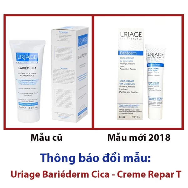 Uriage Bariederm Cica-Creme - Kem dưỡng cho da kích ứng 40ml (date 2026) - Hình ảnh 3