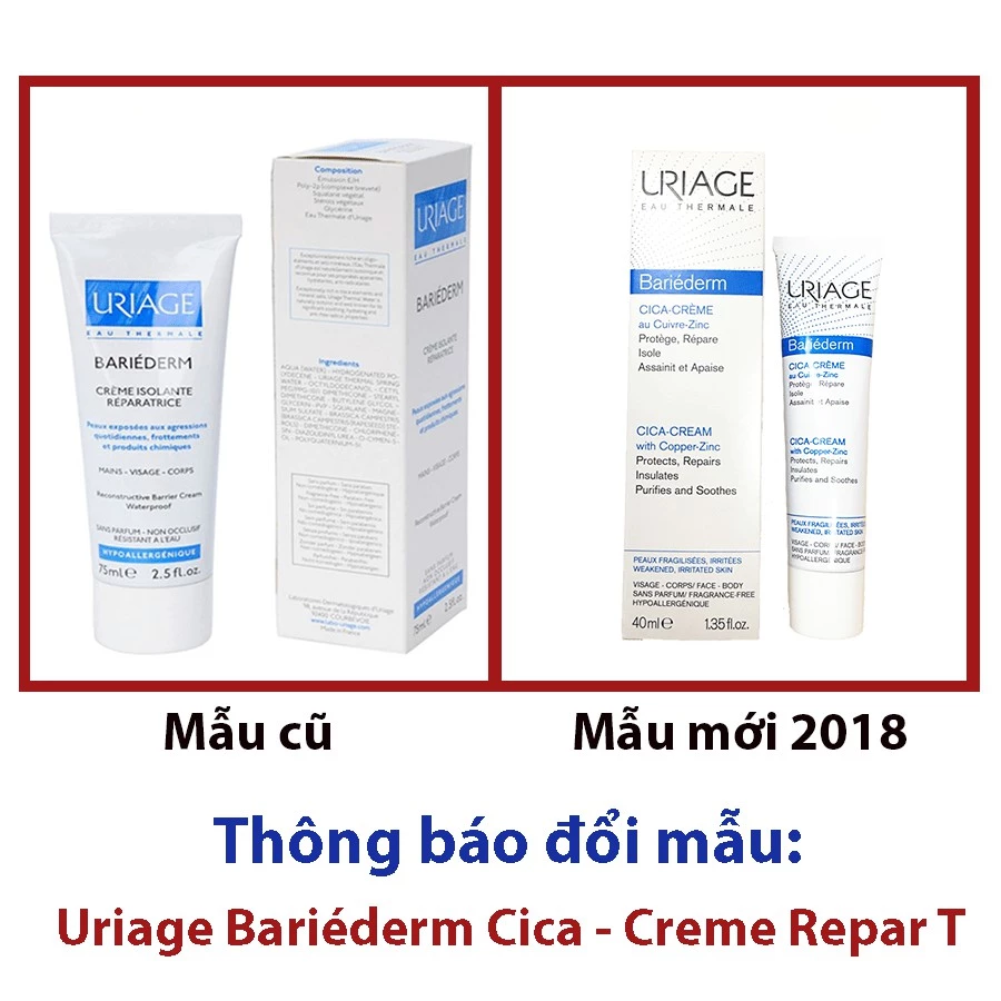Uriage Bariederm Cica-Creme - Kem dưỡng cho da kích ứng 40ml (date 2026) - Hình ảnh 3