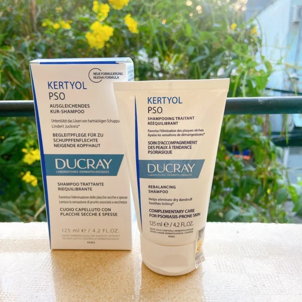 [Chính Hãng] Ducray Kertyol P.S.O Shampoo (125ml) Dầu Gội Ngăn Ngừa Gàu Mảng, Vảy Nến tặng khăn giấy - Hình ảnh 4