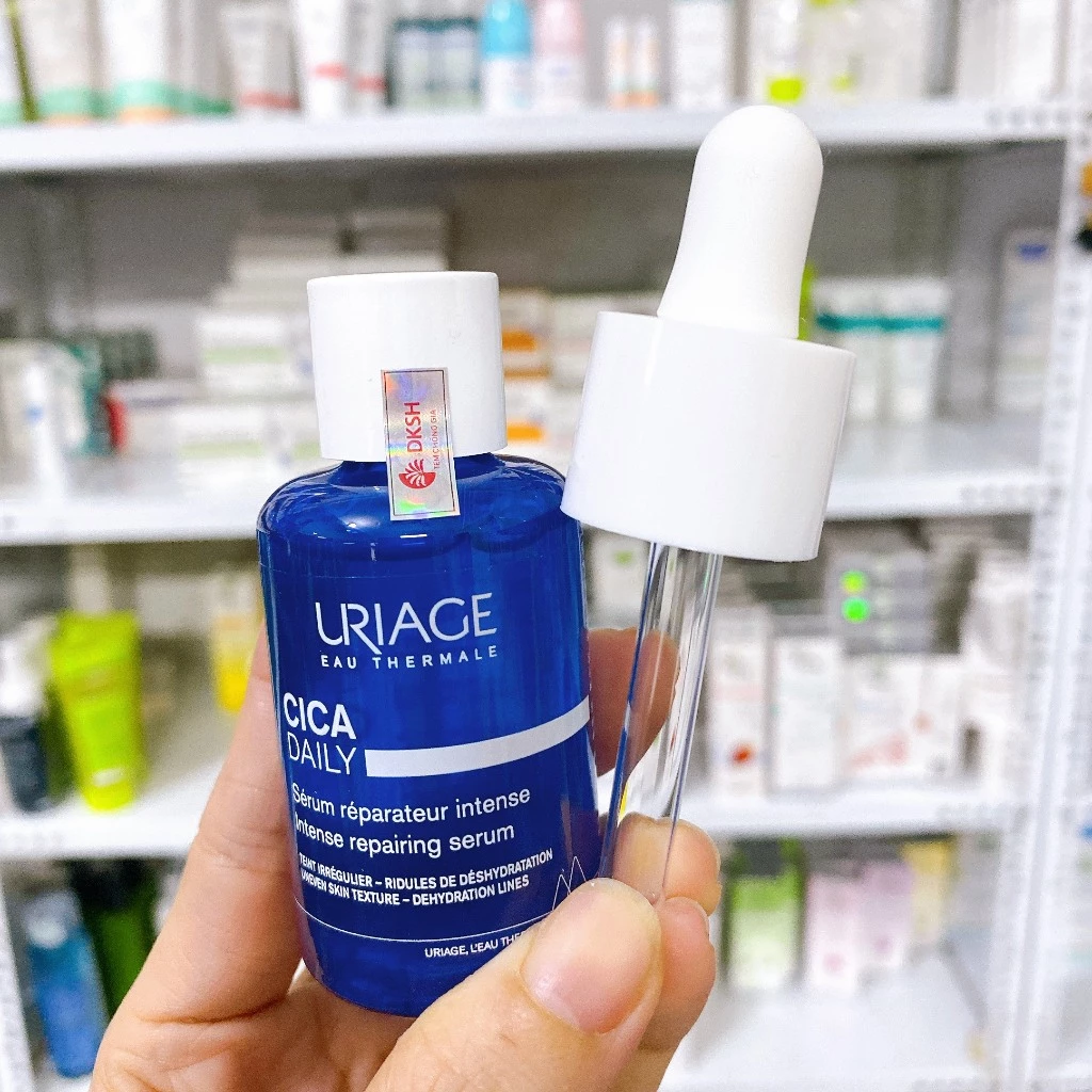 SERUM DƯỠNG ẨM, PHỤC HỒI LÀM SÁNG MỊN DA URIAGE BARIÉDERM-CICA DAILY SERUM 30ml tặng khăn giấy - Hình ảnh 3