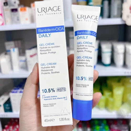 Kem làm dịu và phục hồi da tổn thương hằng ngày URIAGE BARIÉDERM-CICA DAILY GEL-CREAM 40ml + tặng Khăn giấy - Mẫu Mới