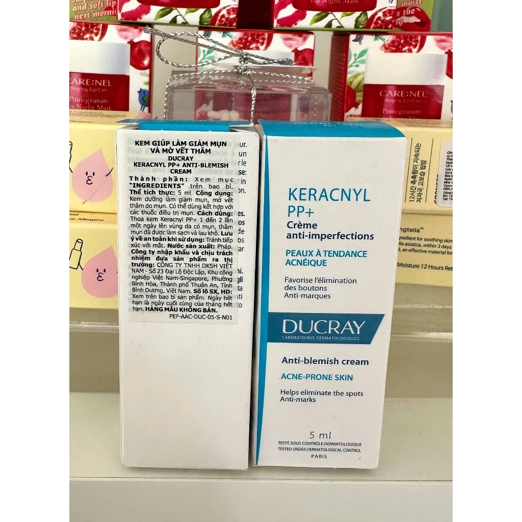 Ducray Keracnyl PP+ Anti-Blemish Soothing Cream Kem dưỡng cân bằng dầu giảm mụn 5ml - Hình ảnh 5