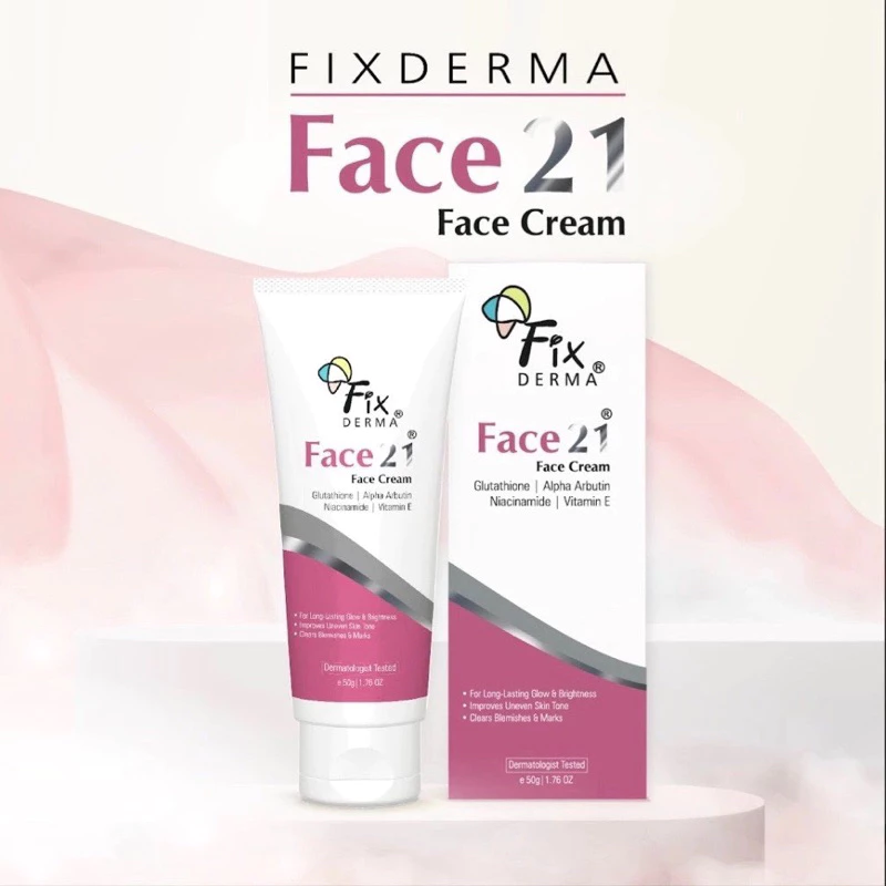 Fixderma Kem Dưỡng Ẩm Làm Trắng Sáng Đều Màu Da FIXDERMA Face21 Face Cream 50g - Ảnh 4