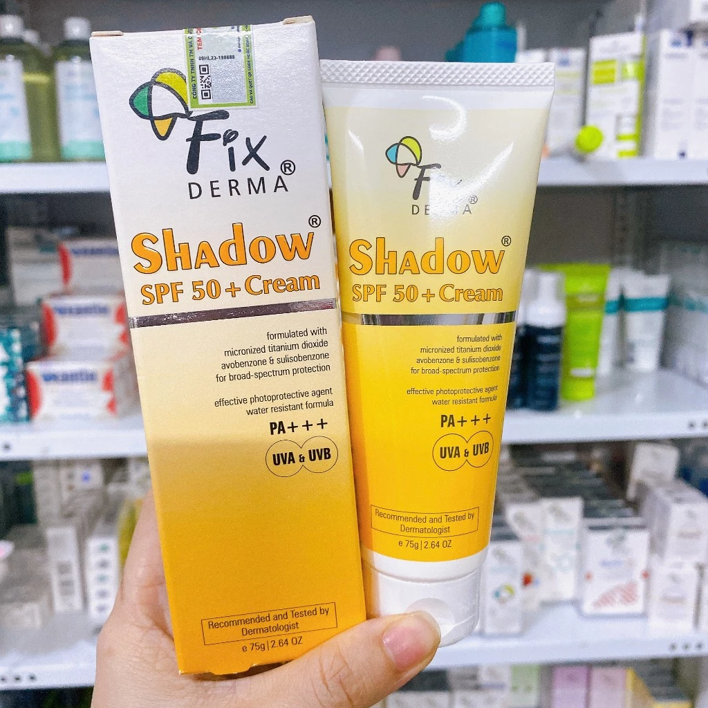 (Date 2027) Kem Chống Nắng Fixderma Shadow SPF 50+ (75g) + Quà Tặng - Ảnh 3