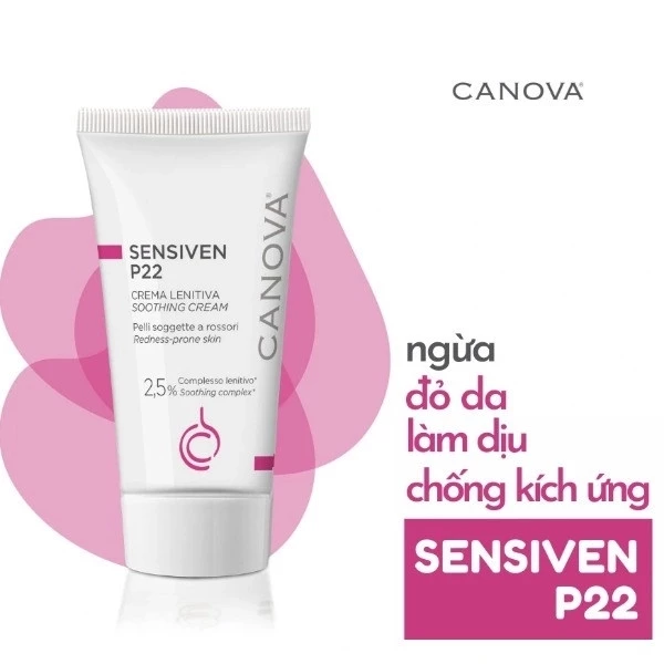 Canova Kem làm dịu da dưỡng ẩm dành cho da nhạy cảm Sensiven P22 Soothing Cream 50ml + KCN Evor - Ảnh 4