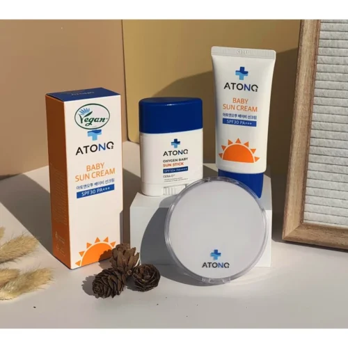 ( Date 7/2026) Cushion Chống Nắng Thuần Chay Oxygen Atono2 SPF50 PA++++ Cho Bé 6M+ (16 gram) tặng khăn ướt