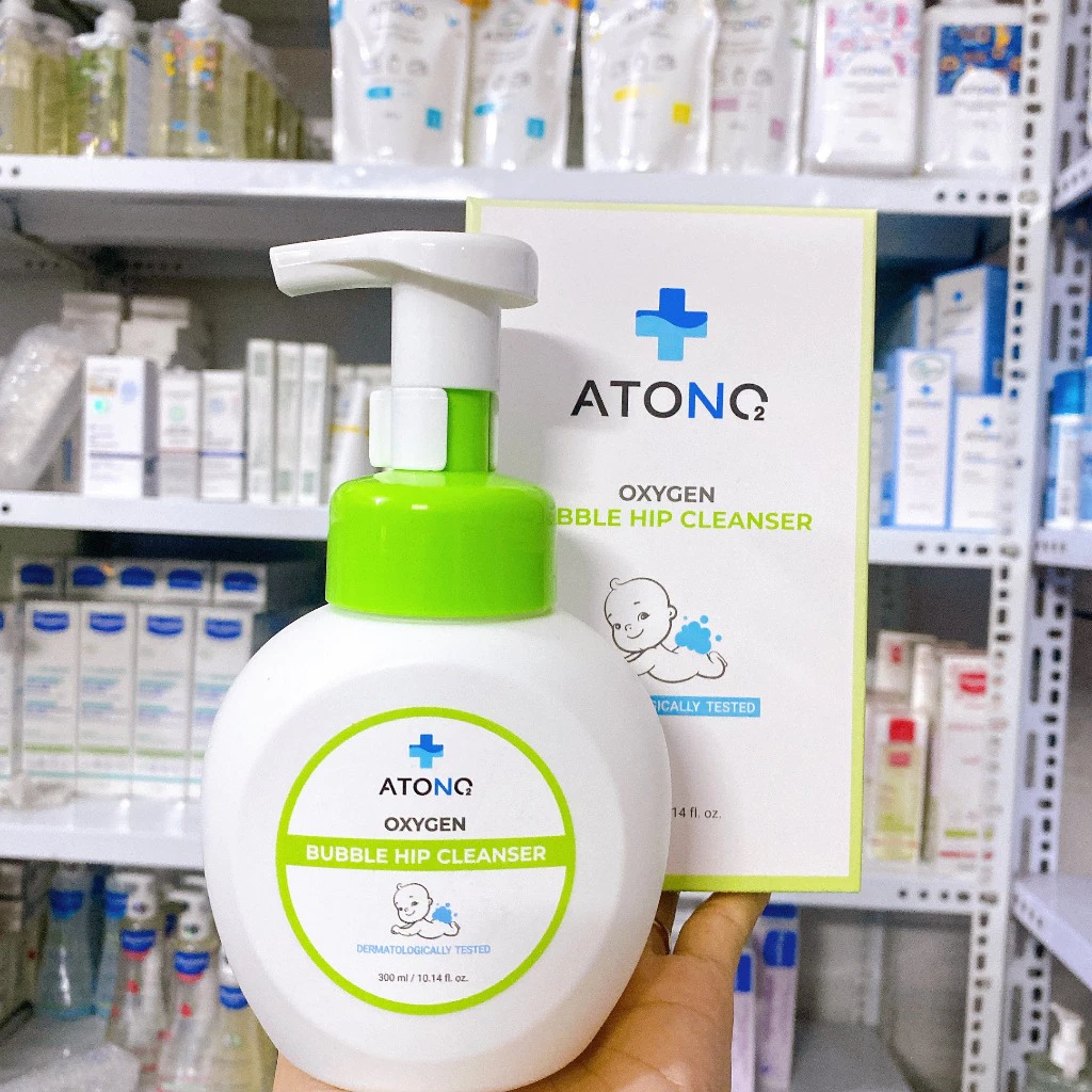 Bọt Rửa Mông Và Vệ Sinh Vùng Kín Hữu Cơ Cho Bé Từ Sơ Sinh ATONO2 Hàn Quốc 300ml, Dùng Cho Bé Từ 3 Tháng Tuổi + khăn ướt - Ảnh 4