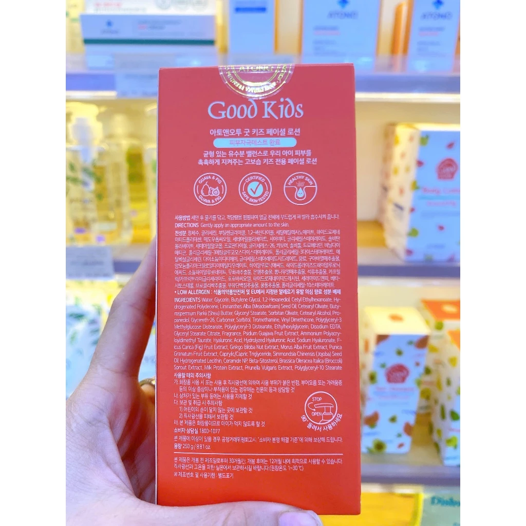 Lotion Dưỡng Da Mặt Cho Trẻ Em GOOD KIDS – Hương Ổi & Sung (Guava & Fig) ATONO2 250g - Ảnh 3