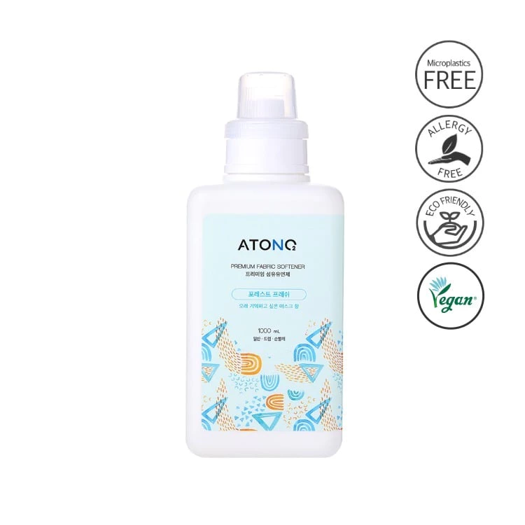 Nước xả thuần chay cao cấp ATONO2 cho bé từ 0M+ thành phần 100% tự nhiên, pH trung tính, an toàn 1000ml tặng khăn ướt - Ảnh 3