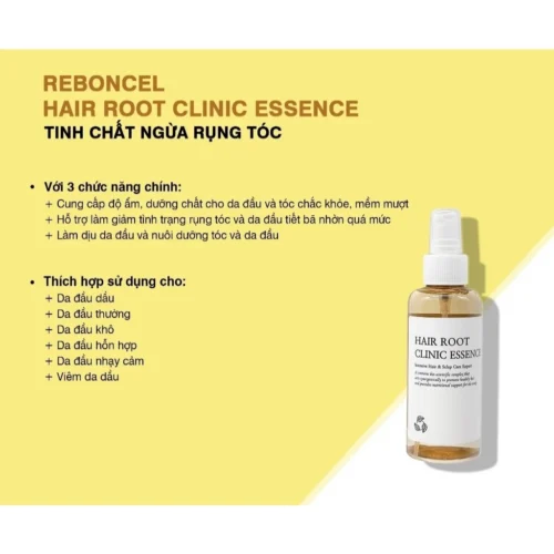 Tinh chất ngừa rụng tóc Reboncel Hair Root Essence Shampoo 150ml tặng kcn EVOR + Minisize