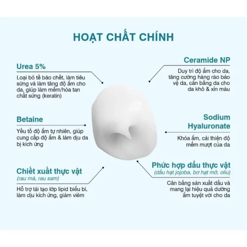 Kem Urê làm mềm da Reboncel Urea Soft Cream 100ml tặng kcn EVOR + Minisize