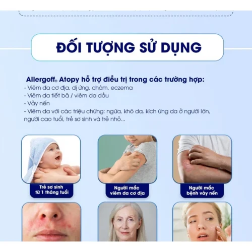 Sữa Tắm Chuyên Biệt Làm Dịu Da, Dưỡng Ẩm Allergoff Atopy 250ml tặng kcn EVOR