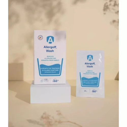 Nước giặt ngừa dị ứng, loại bỏ dị nguyên và ký sinh trùng Allergoff Wash Removes Allergens From Fabrics (1 gói)